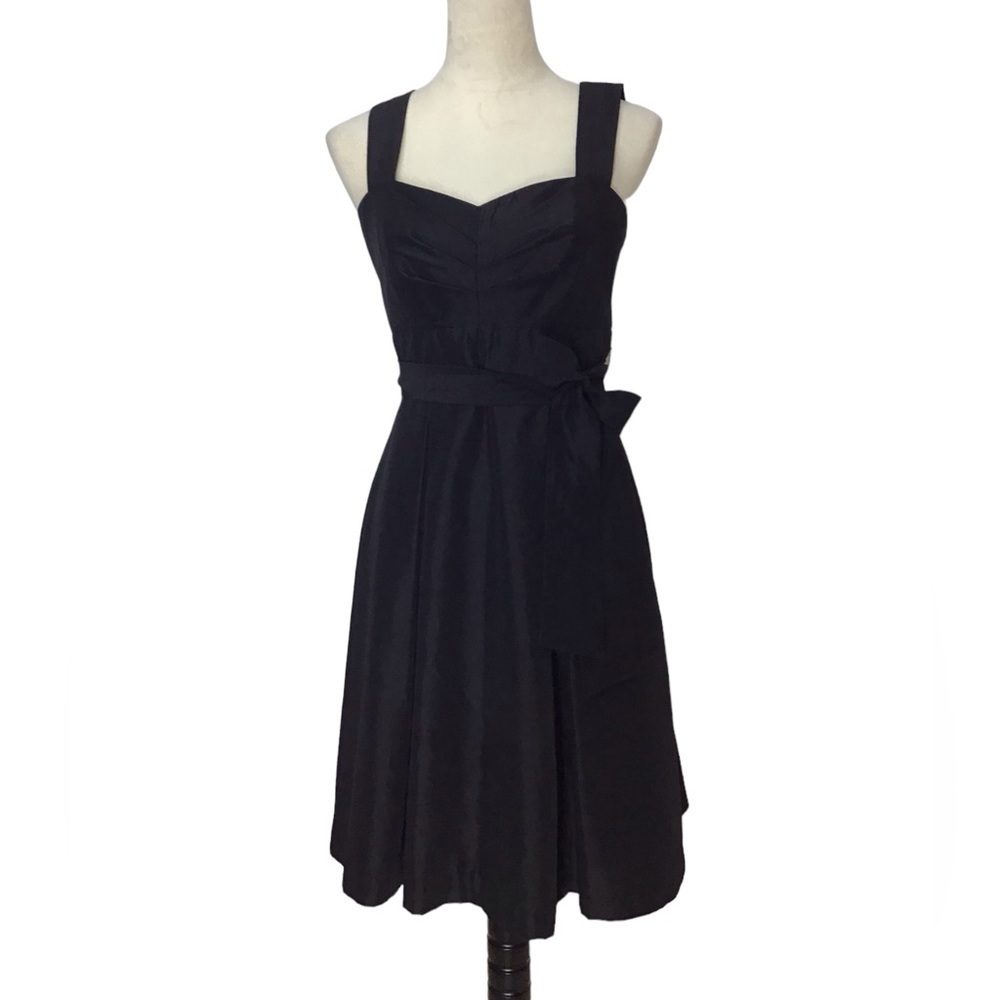 White House Black Market Black Sleeveless Fit & Flare Party Dress Size 4